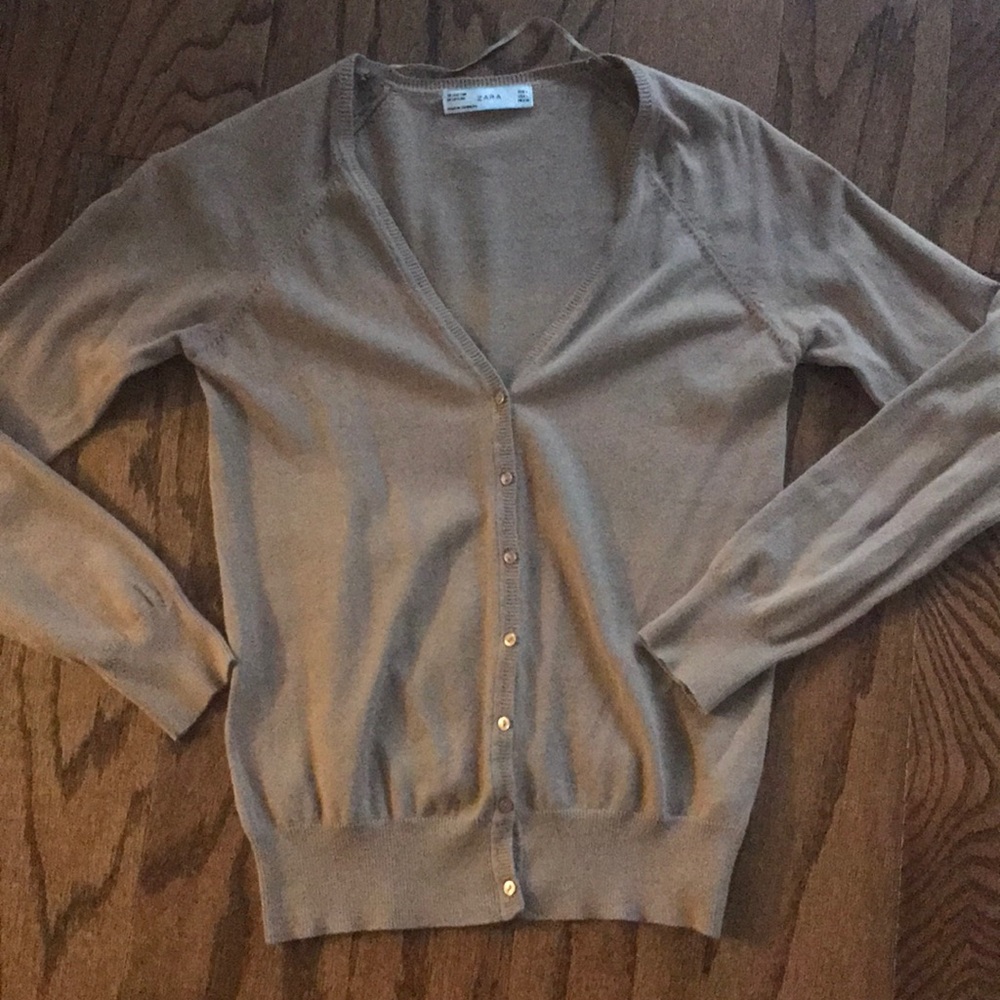 Zara camel cardigan